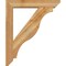 Ekena Millwork Funston Slat Rough Sawn Bracket w/ Offset Brace, Western Red Cedar, 6"W x 30"D x 36"H BKT0604X30X36FST06RWR - alternate 3